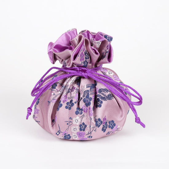 GIFT Brocade Jewelry Pouch Cherry Blossom - Mauve