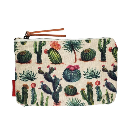 GIFT Canvas Pouch - Green Cactus