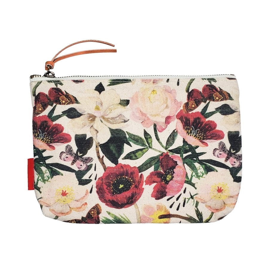 GIFT Canvas Pouch - Peonies