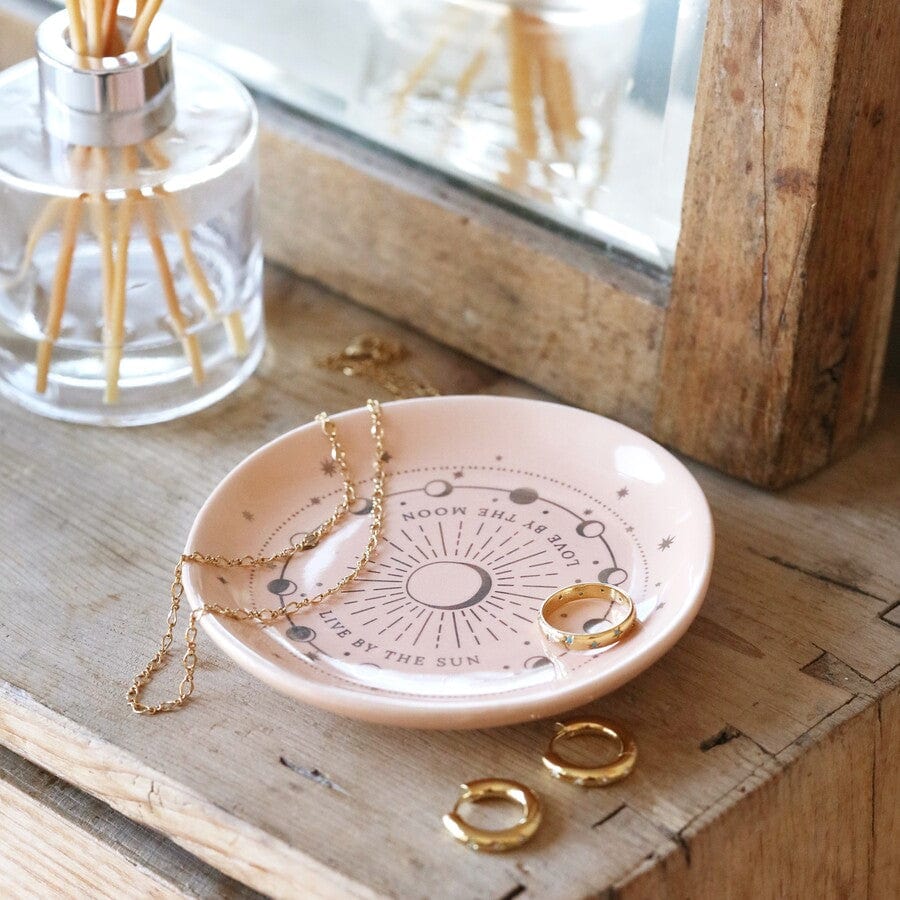 Gold Speckled Pink Trinket Dish By Martha Brook