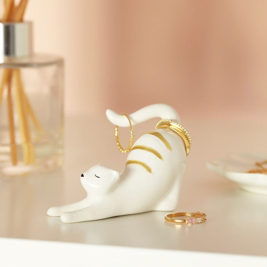 
                  
                    GIFT Ceramic Stretching Cat Ring Holder
                  
                