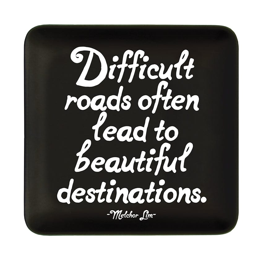 GIFT "difficult roads" trinket dish