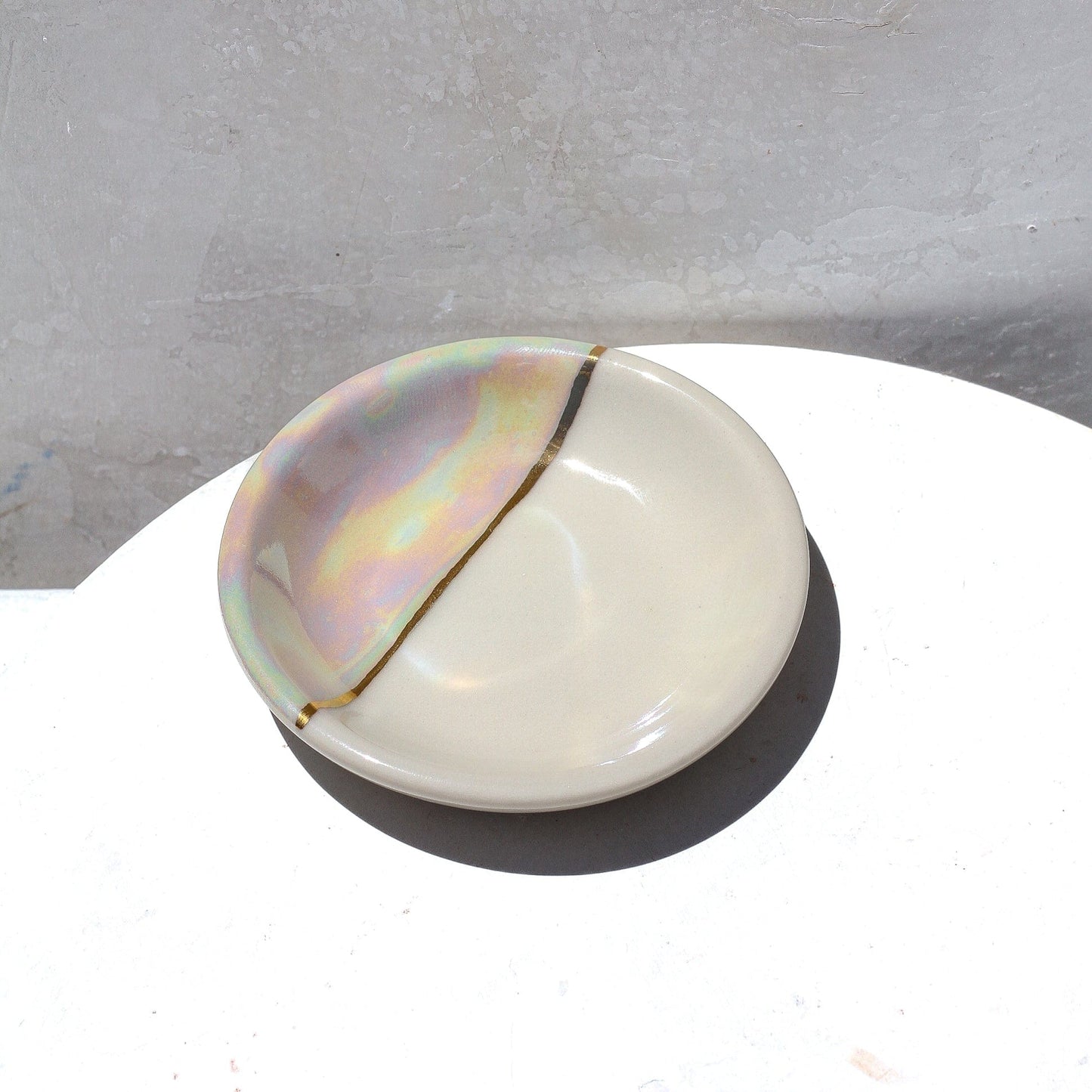 GIFT Dipped Iridescent Trinket Dish