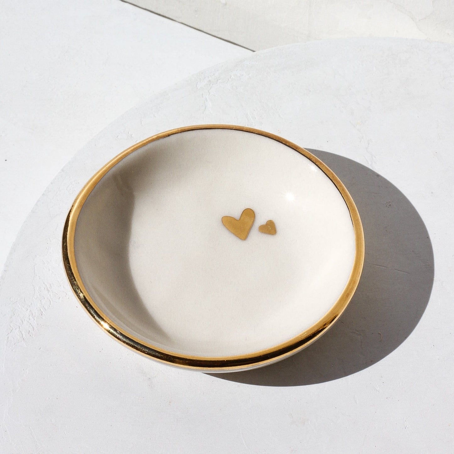 GIFT Double Heart Trinket Dish