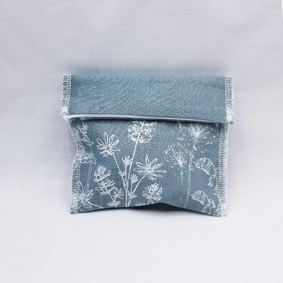 GIFT DUCK EGG BLUE LINEN GARDEN SNACK BAG