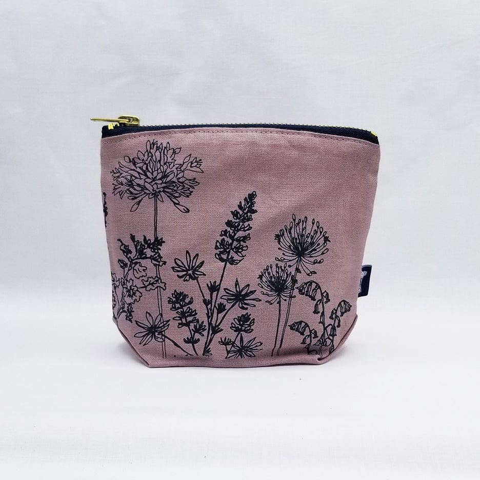 Load image into Gallery viewer, GIFT DUSTY PINK LINEN SMALL GARDEN POUCH
