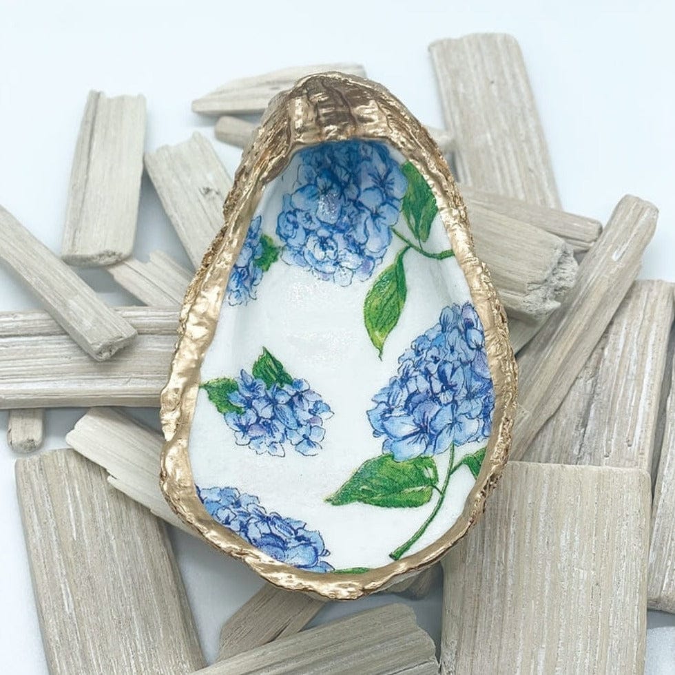 GIFT French Hydrangea Oyster Trinket Dish