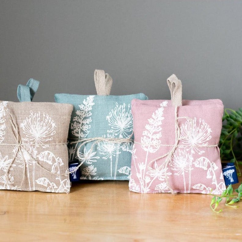 GIFT Garden Lavender Bag ~ Set of 2 ~ Dusty Pink Linen