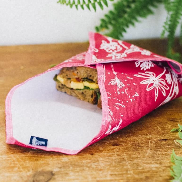 GIFT Garden Sandwich Wrap ~ Raspberry Red Linen