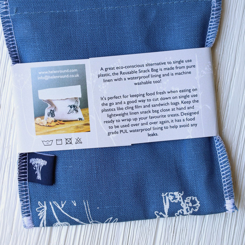 
                  
                    GIFT Garden Snack Bag ~ Indigo Blue Linen
                  
                