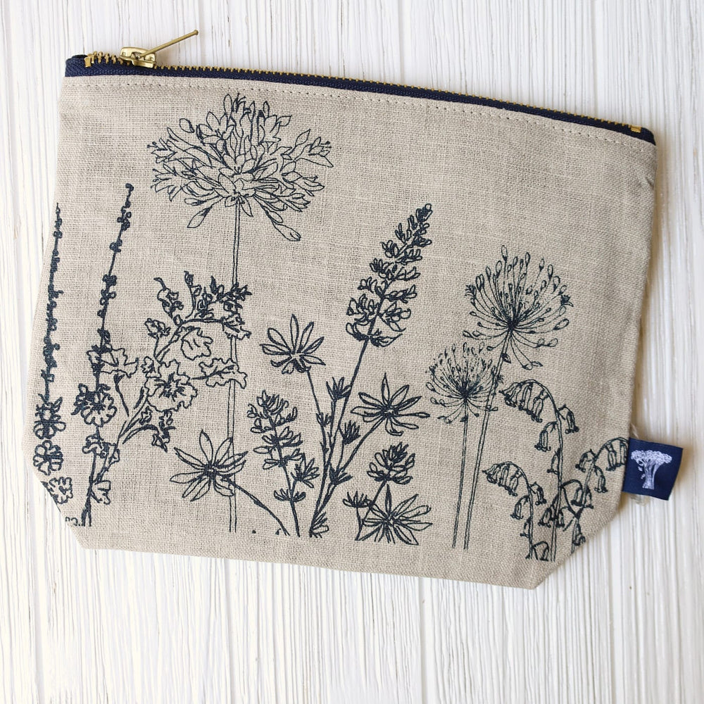 GIFT Garden Toiletry Bag ~ Natural Linen