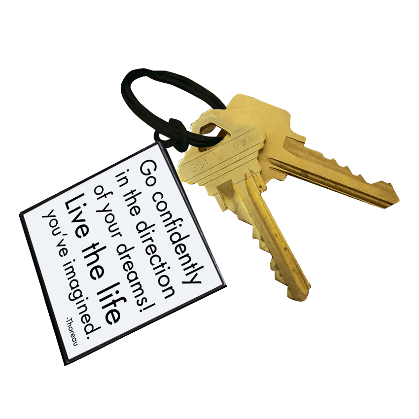 GIFT "go confidently" keychain
