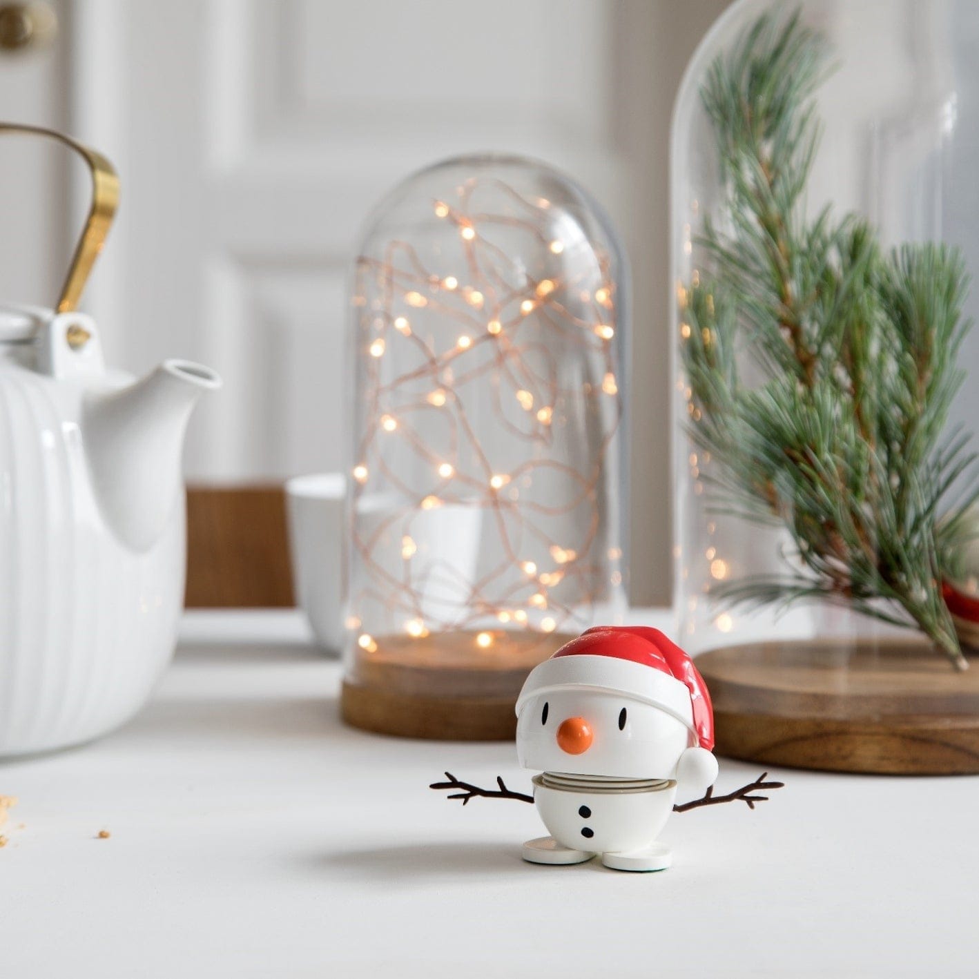 GIFT Hoptimist Santa Small White Snowman