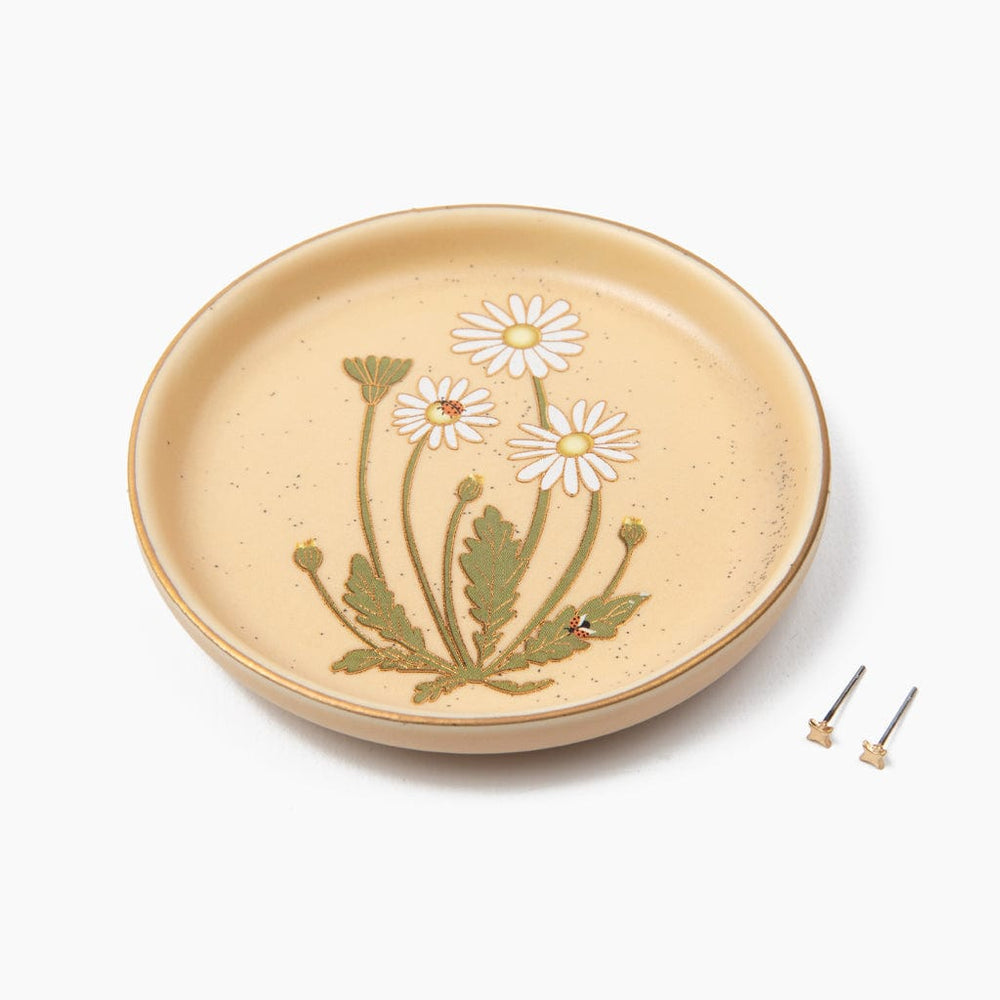 GIFT Jewelry Dish & Stud Earring Set in Daisy & Vanilla