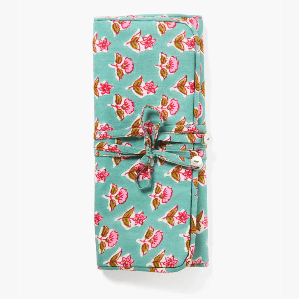 GIFT Jewelry Roll Up Case in Turquoise