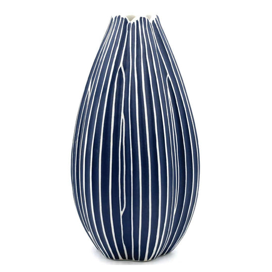 GIFT Large Champa Porclain Bud Vase - Blue & White
