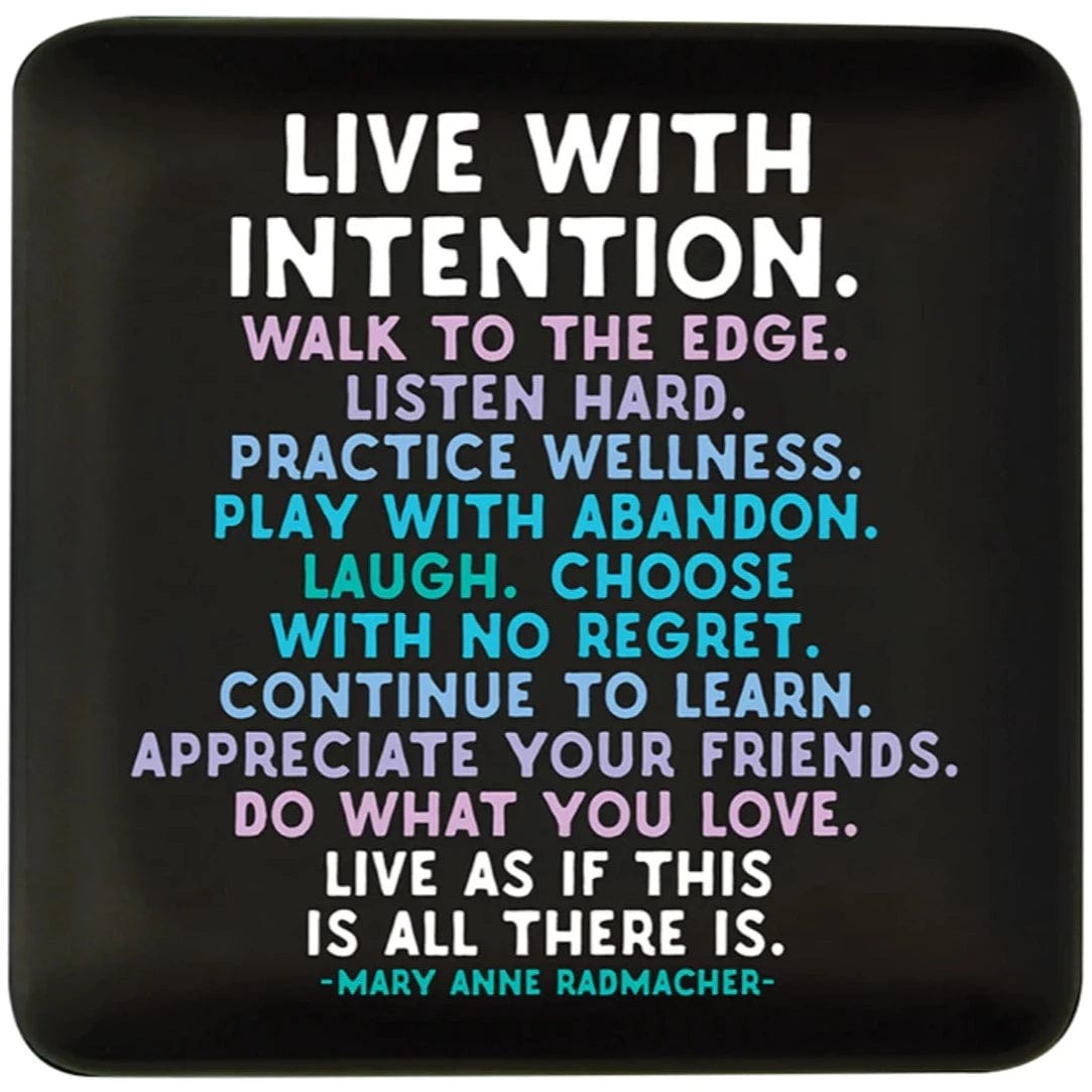 GIFT "live with intention" trinket dish