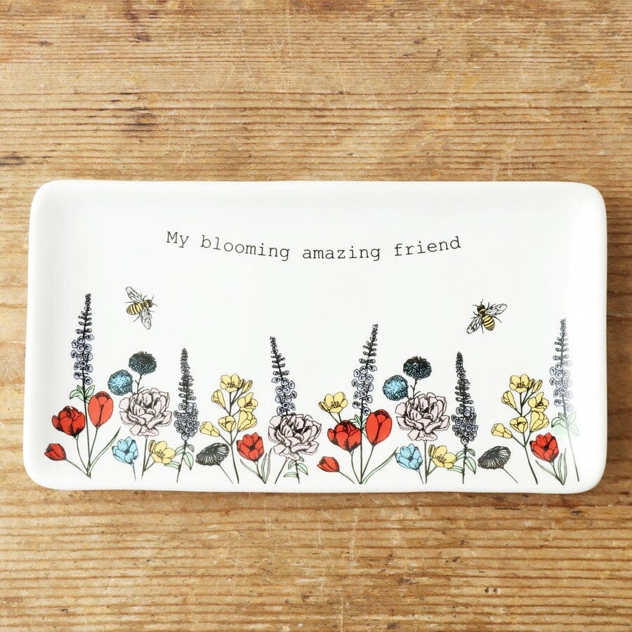 GIFT Long Wildflower Amazing Friend Trinket Dish