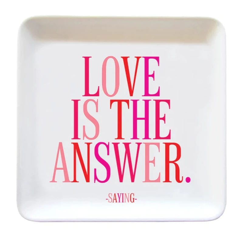 GIFT "Love is the answer" Trinket Dish