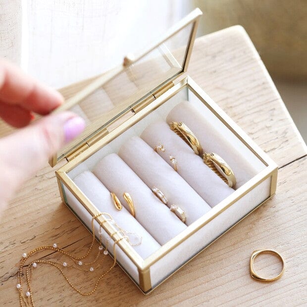 
                  
                    GIFT Mini Glass Jewelry Box in Gold
                  
                