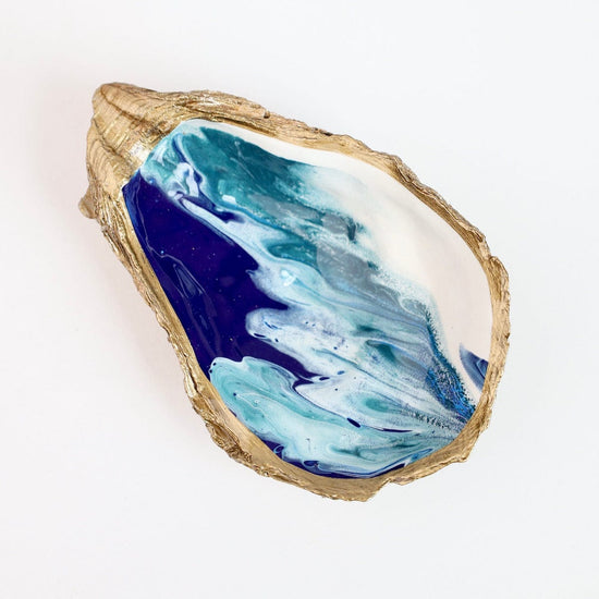 GIFT Ocean Gilded Oyster Ring Dish