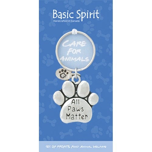 GIFT Paw Print Global Giving Keychain