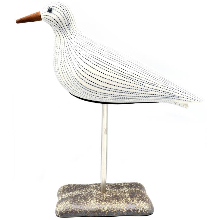 
                      
                        GIFT Porcelain Ceramic Seagull Sculpture - White with Dark Dash Lines
                      
                    