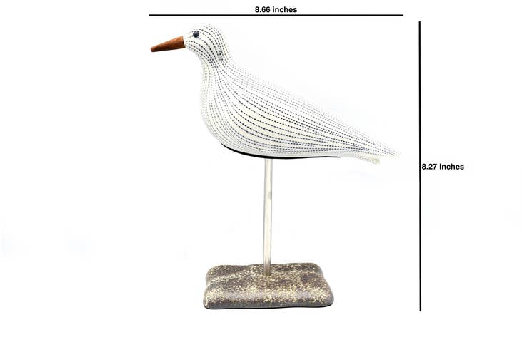 
                      
                        GIFT Porcelain Ceramic Seagull Sculpture - White with Dark Dash Lines
                      
                    