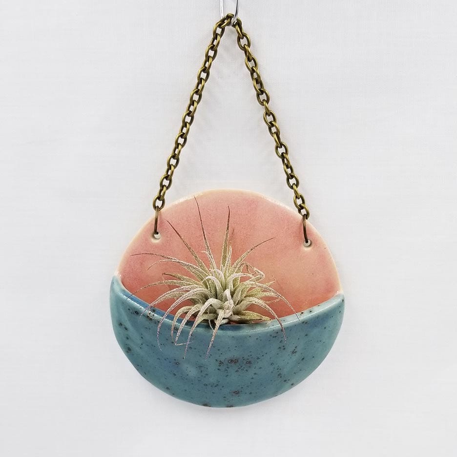 GIFT SMALL CERAMIC PLANTER POCKET WITH AIR PLANT