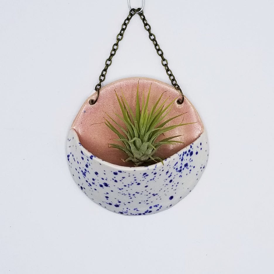 GIFT SMALL CERAMIC PLANTER POCKET WITH AIR PLANT