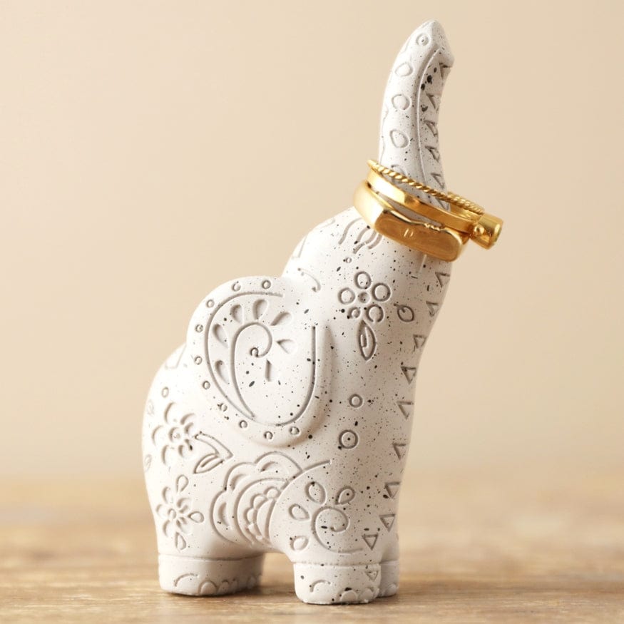 GIFT Speckled Elephant Ring Holder