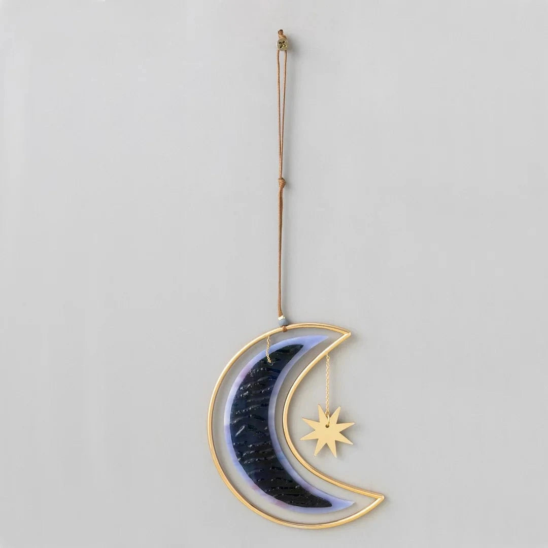 GIFT Stained Glass Light Catcher - Moon Star