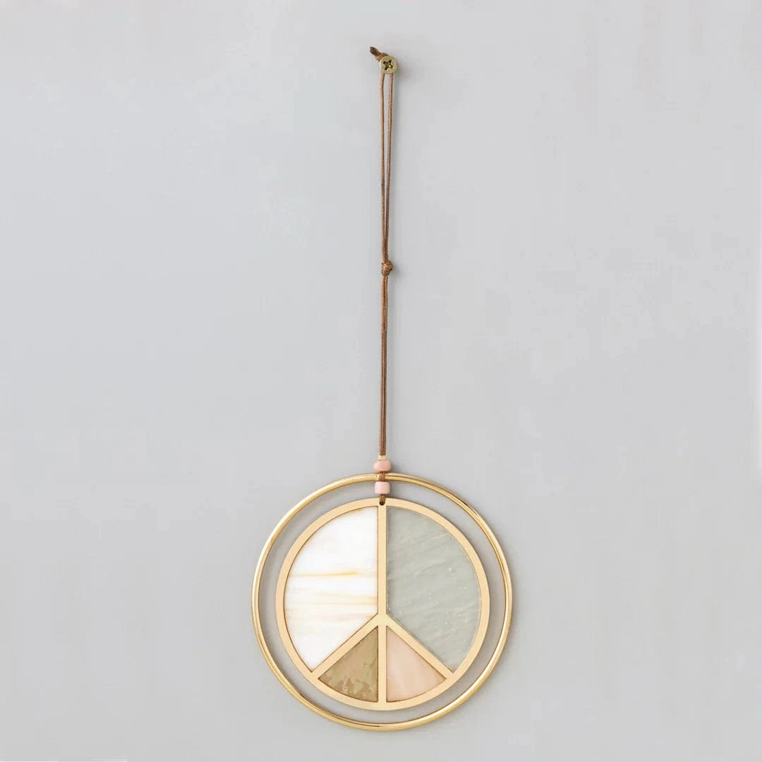 GIFT Stained Glass Light Catcher - Peace Sign