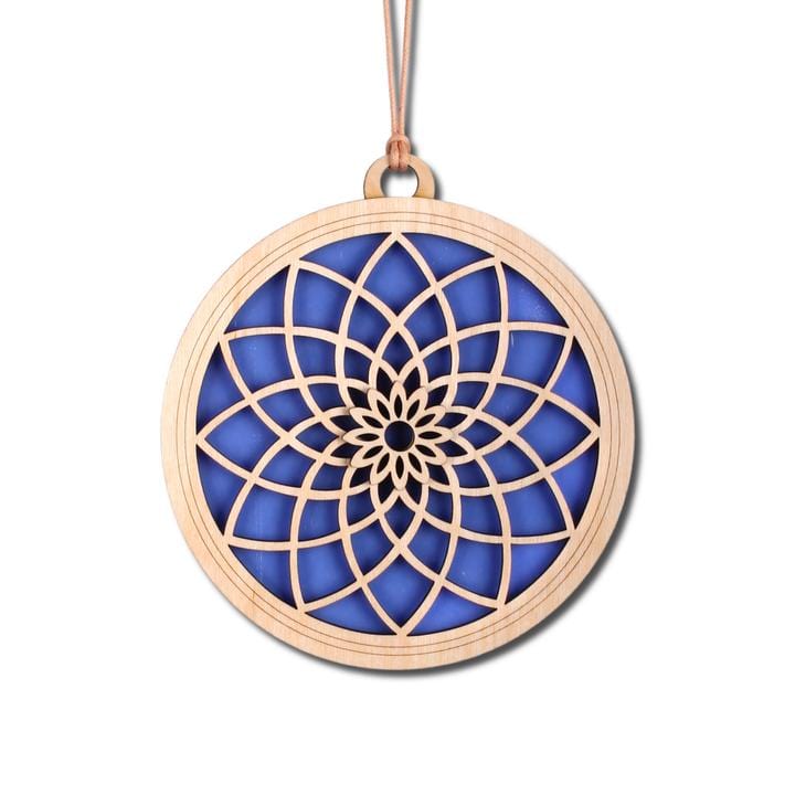 GIFT Standard 6" Suncatcher - Dahlia in Periwinkle