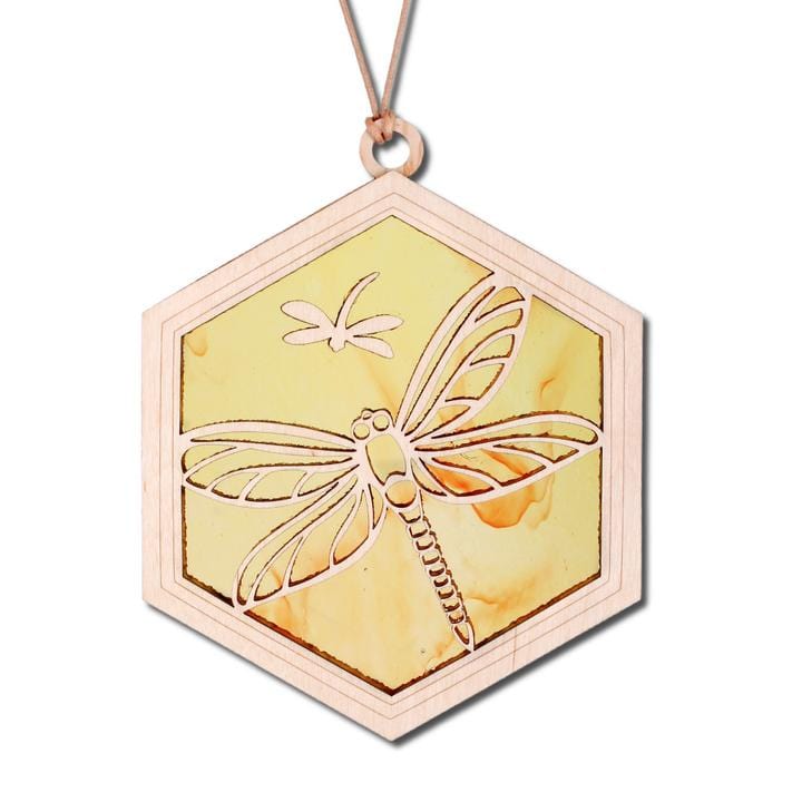 GIFT Standard 6" Suncatcher - Dragonfly in Yellow