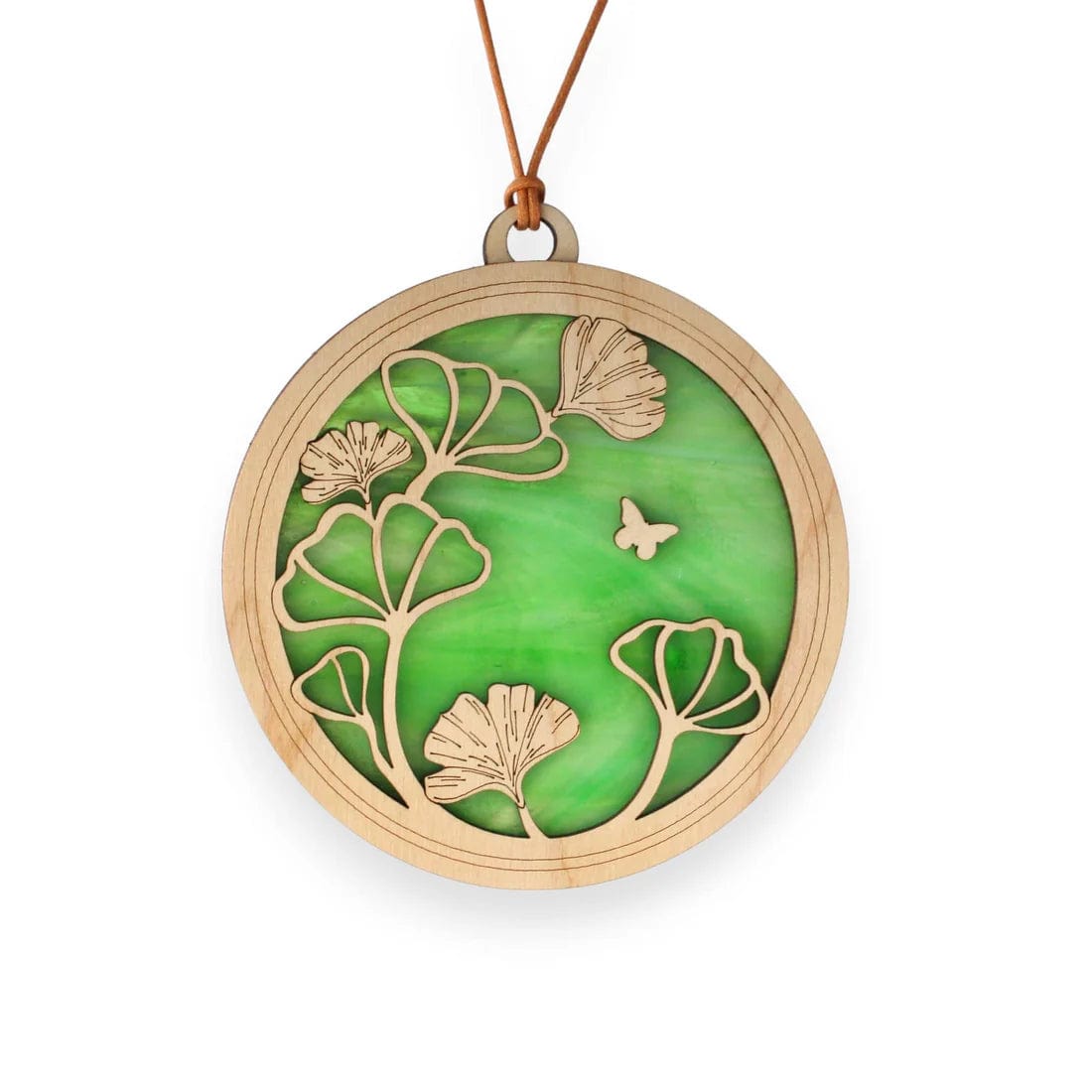 GIFT Standard 6" Suncatcher - Ginkgo in Green Streak