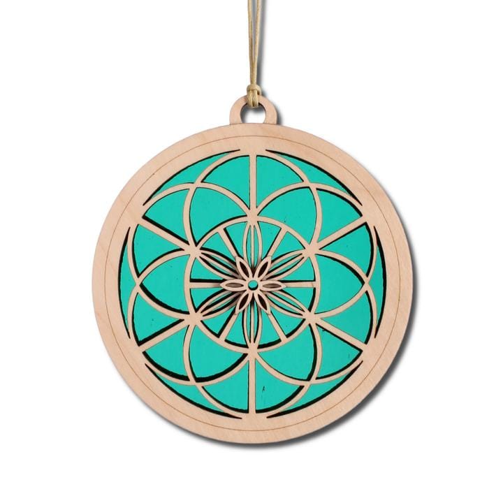 GIFT Standard 6" Suncatcher - Kaleidoscope in Emerald Green