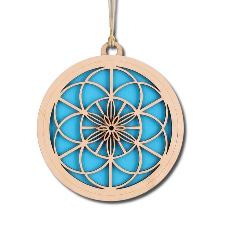 GIFT Standard 6" Suncatcher - Kaleidoscope in Turquoise