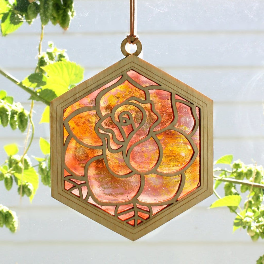 GIFT Standard 6" Suncatcher - Portland Rose in Dusty Ro