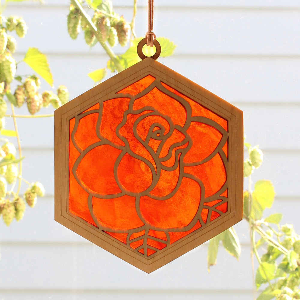 
                      
                        GIFT Standard 6" Suncatcher - Portland Rose in Scarlet
                      
                    