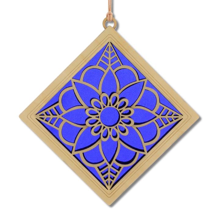 GIFT Standard Suncatcher - Mandala Bloom in Cobalt