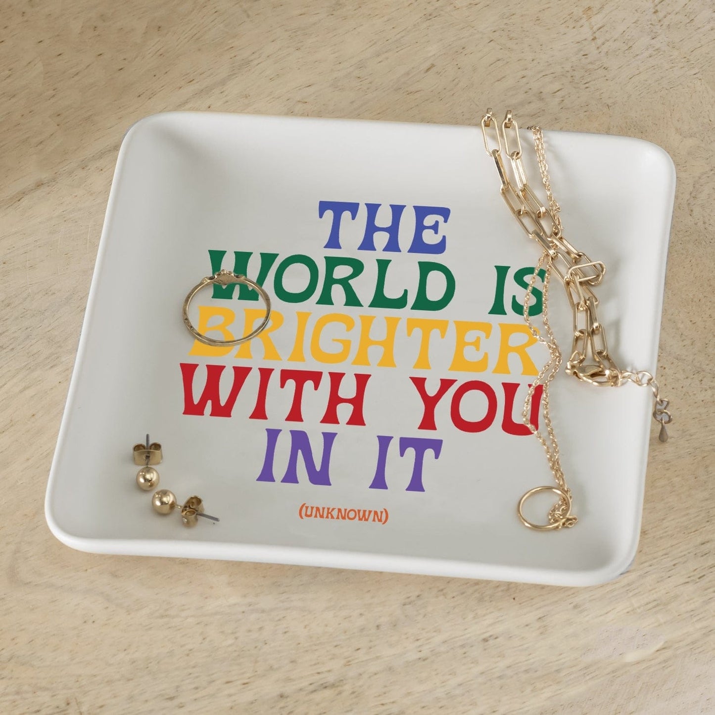 GIFT "The World is Brighter" Trinket Dish
