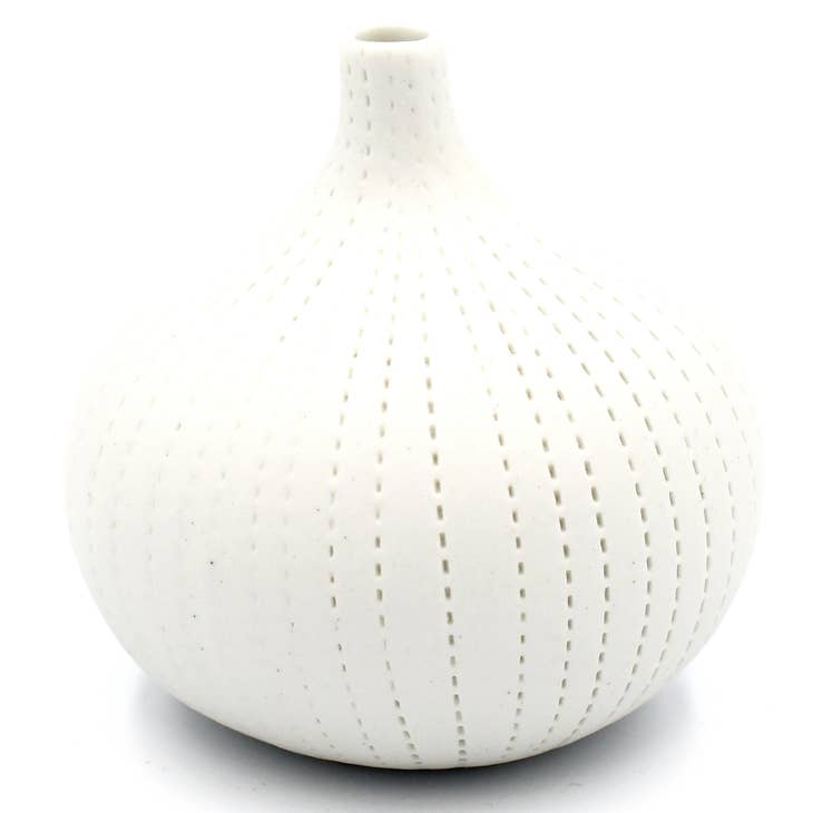 Load image into Gallery viewer, 1130 GIFT Tiny Congo Porcelain Bud Vase - White
