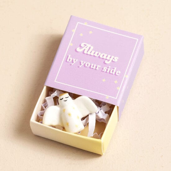 GIFT Tiny Matchbox Ceramic Token Angel