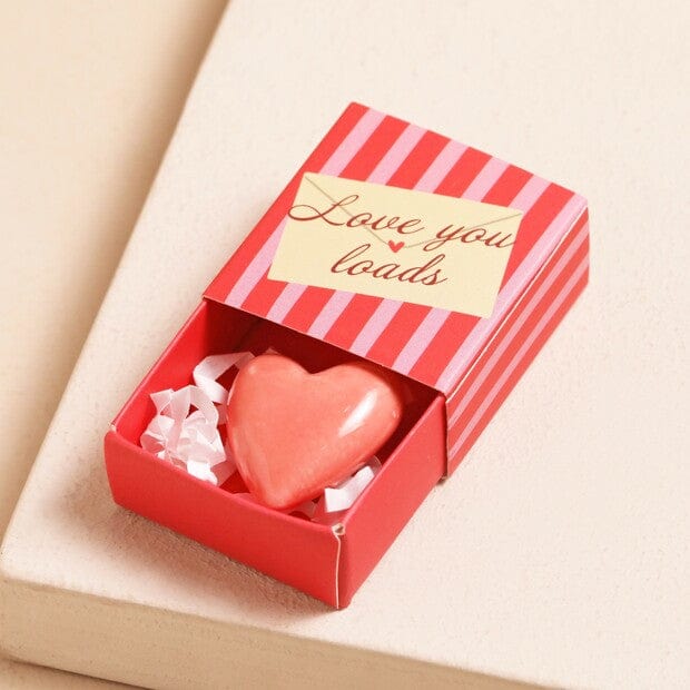 GIFT Tiny Matchbox Ceramic Token Heart