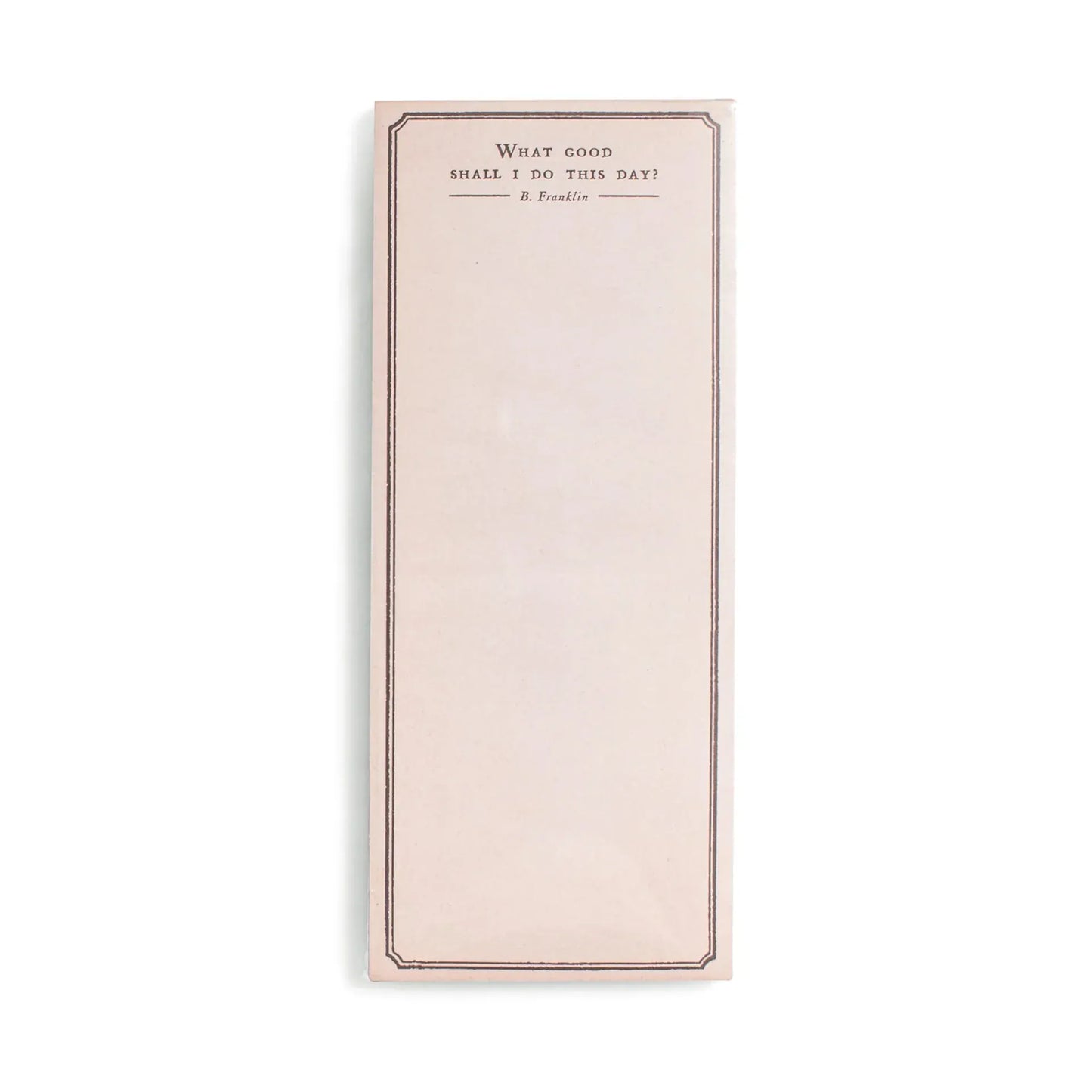 GIFT What Good Shall I Do This Day? Notepad