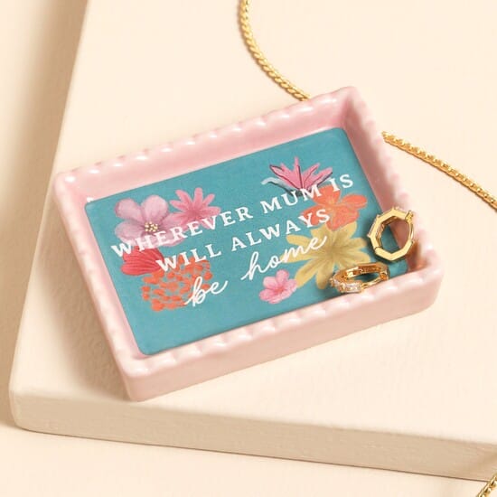 GIFT Wherever Mum Is Will Always Be Home Trinket Dish