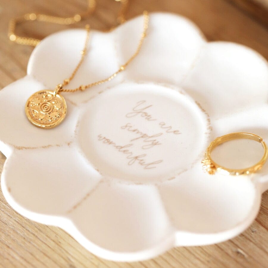 GIFT You are Wonderful Flower Trinket Dish