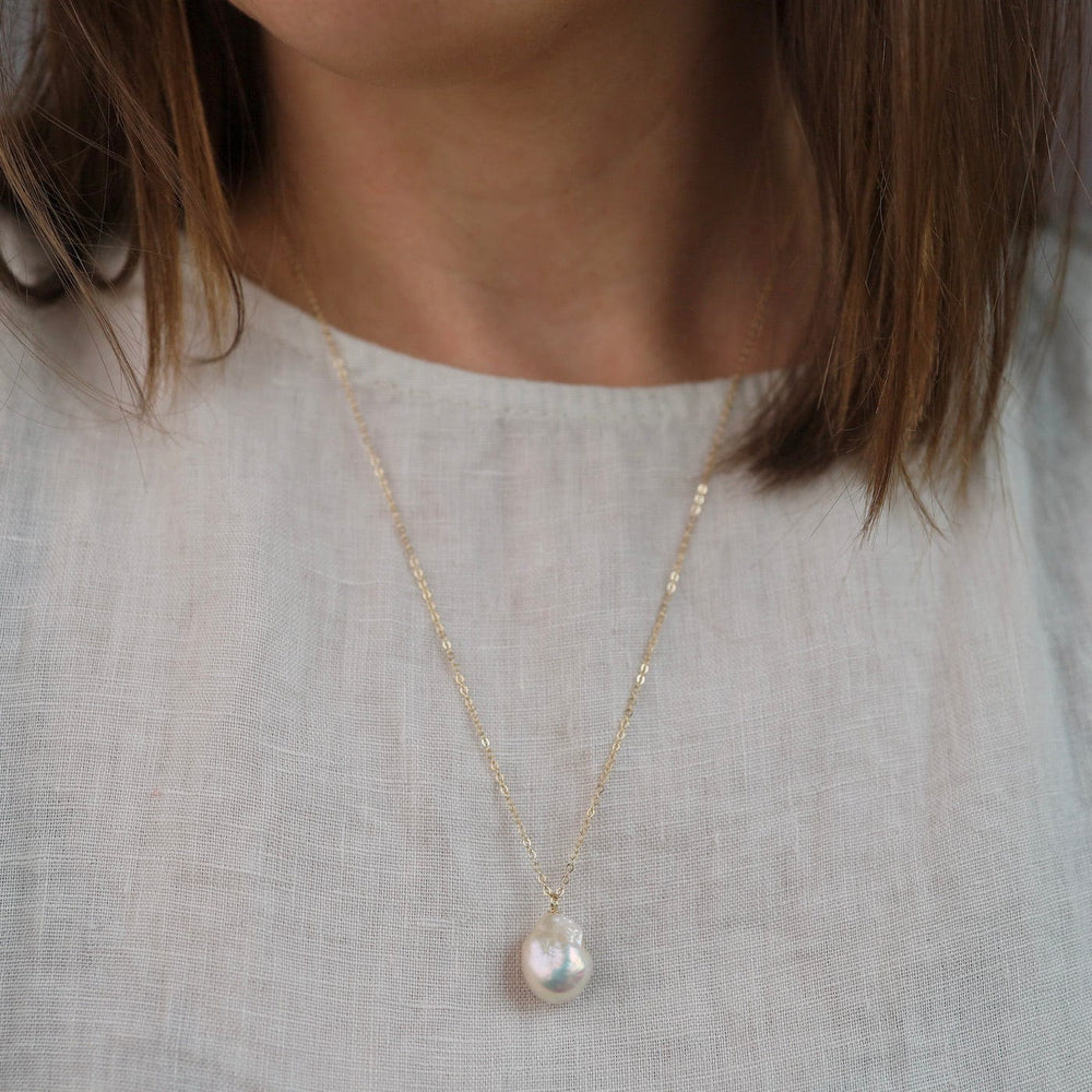 
                      
                        NKL-14K 14k Baroque Pearl Drop Necklace
                      
                    