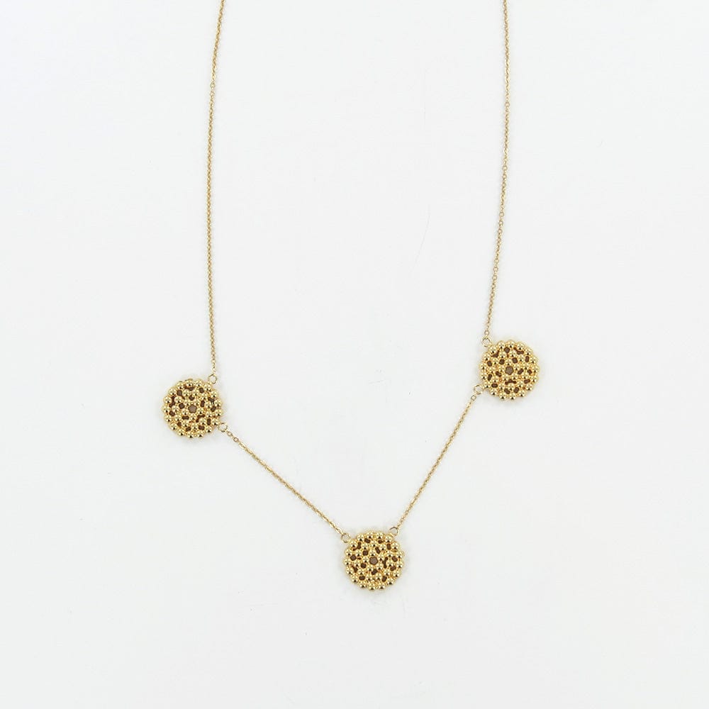 
                      
                        NKL-14K 14k Beaded Triple Circle Necklace
                      
                    